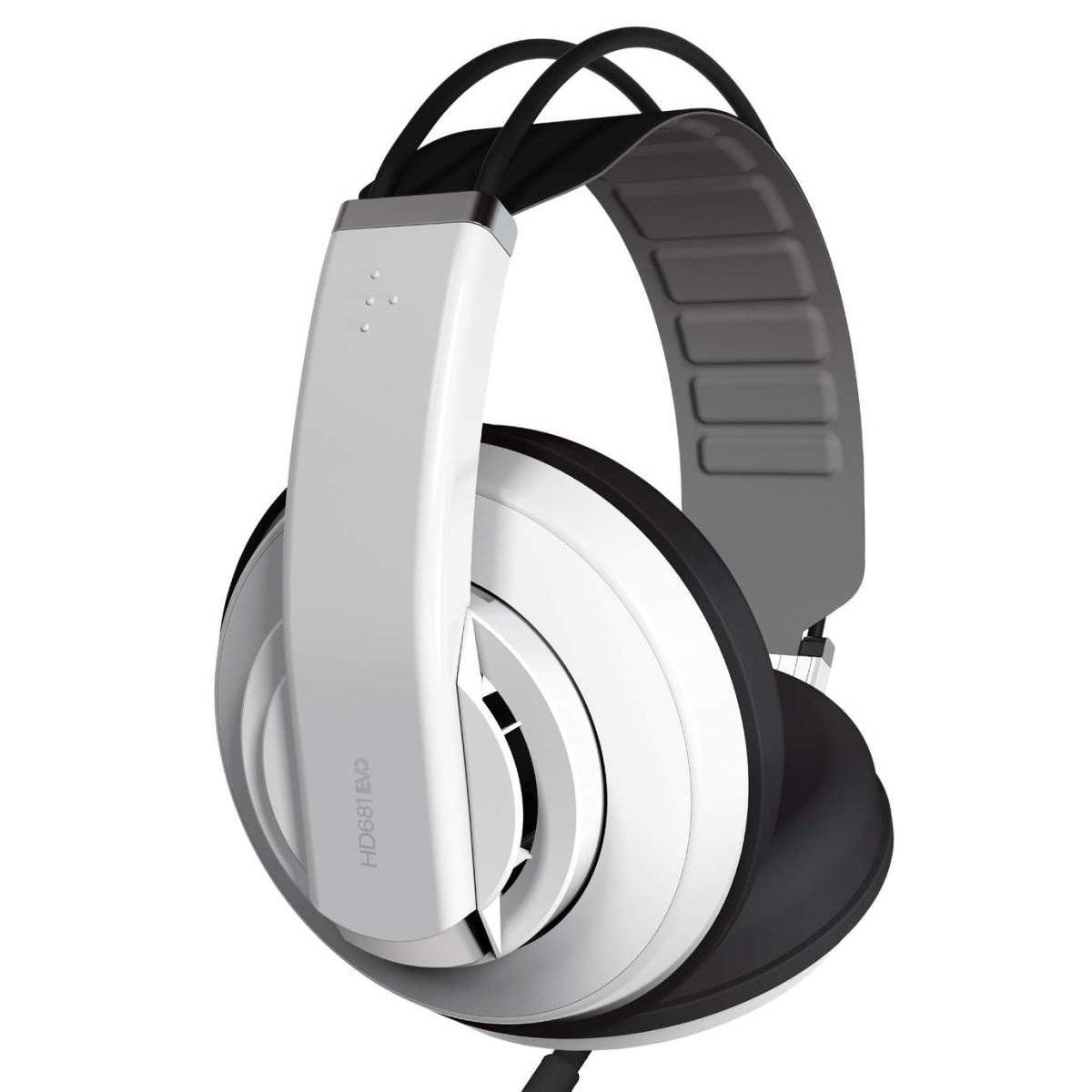 SUPERLUX HD-681 EVO WH CUFFIA DA STUDIO SEMIAPERTA CIRCUMAURALE DINAMICA BIANCA - TechSoundSystem.com