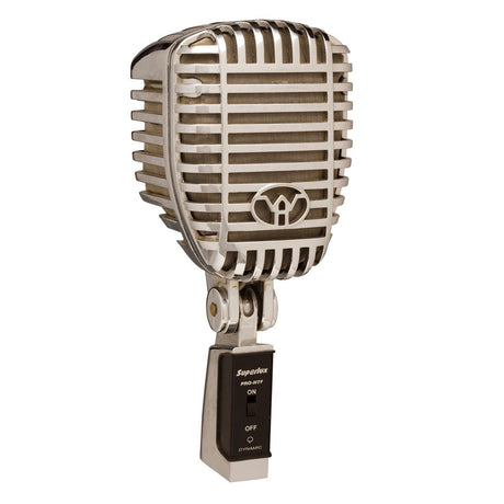 SUPERLUX WH5 MICROFONO DINAMICO CLASSICO VINTAGE CON SUPPORTO DA TAVOLO - TechSoundSystem.com