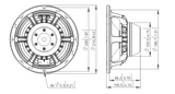 Lavoce WAN082.00 woofer da 200mm 8 Ohm 400W