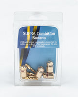 Supra COMBICON BANANA RED/BLK 2PAIRS connettori a banana placcati oro 24K