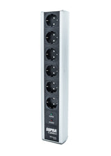 Supra MD06-EU/SP SWITCH ciabatta filtrata a 6 prese con interruttore e protezione sovratensioni