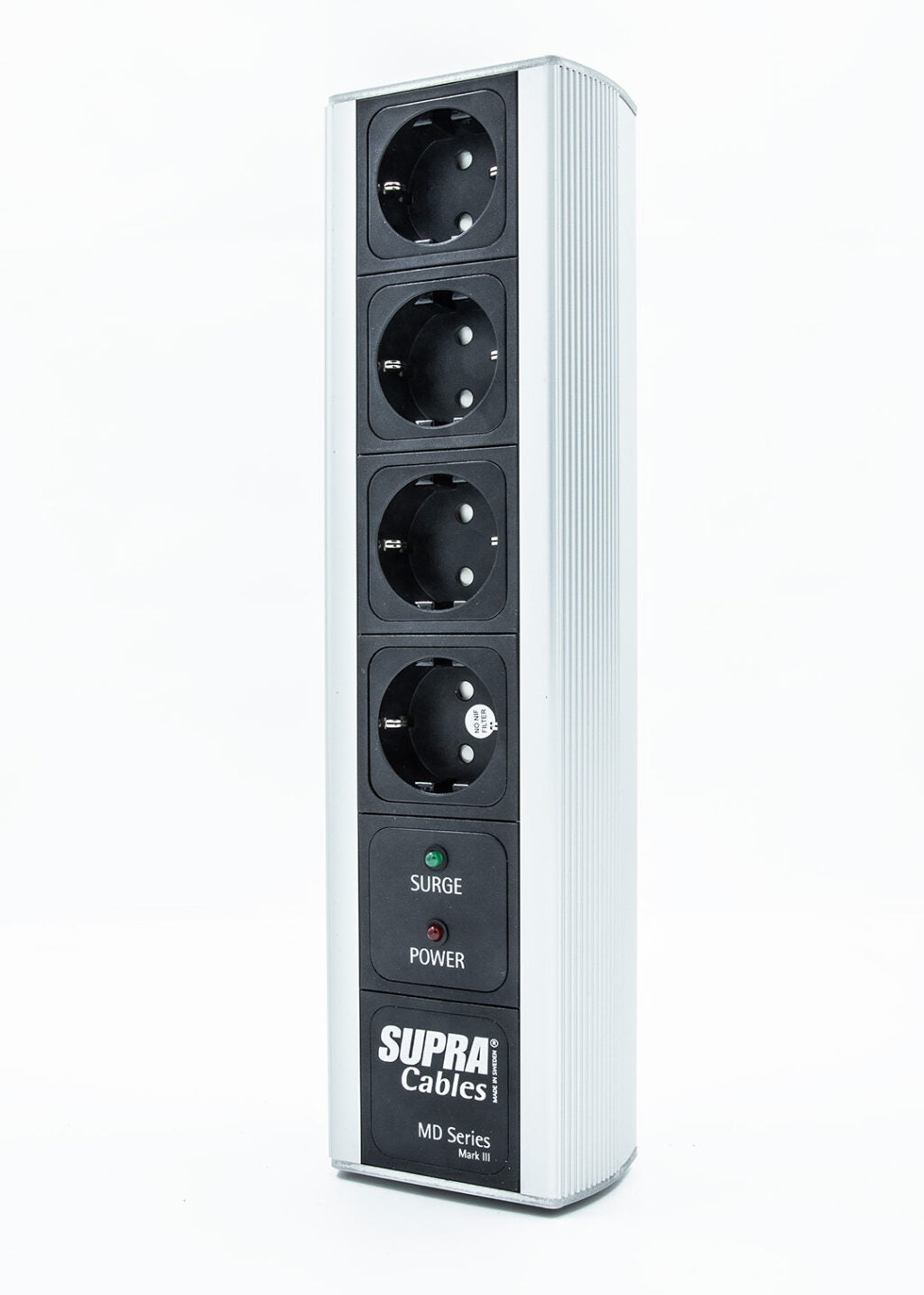 Supra MD04-EU/SP ciabatta filtrata a 4 prese con protezione sovratensioni
