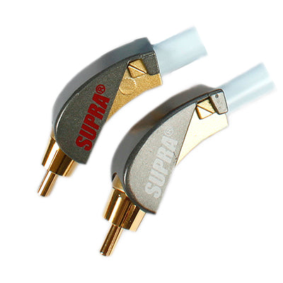 Supra PPR-B RCA PLUG coppia Plugs RCA curvati