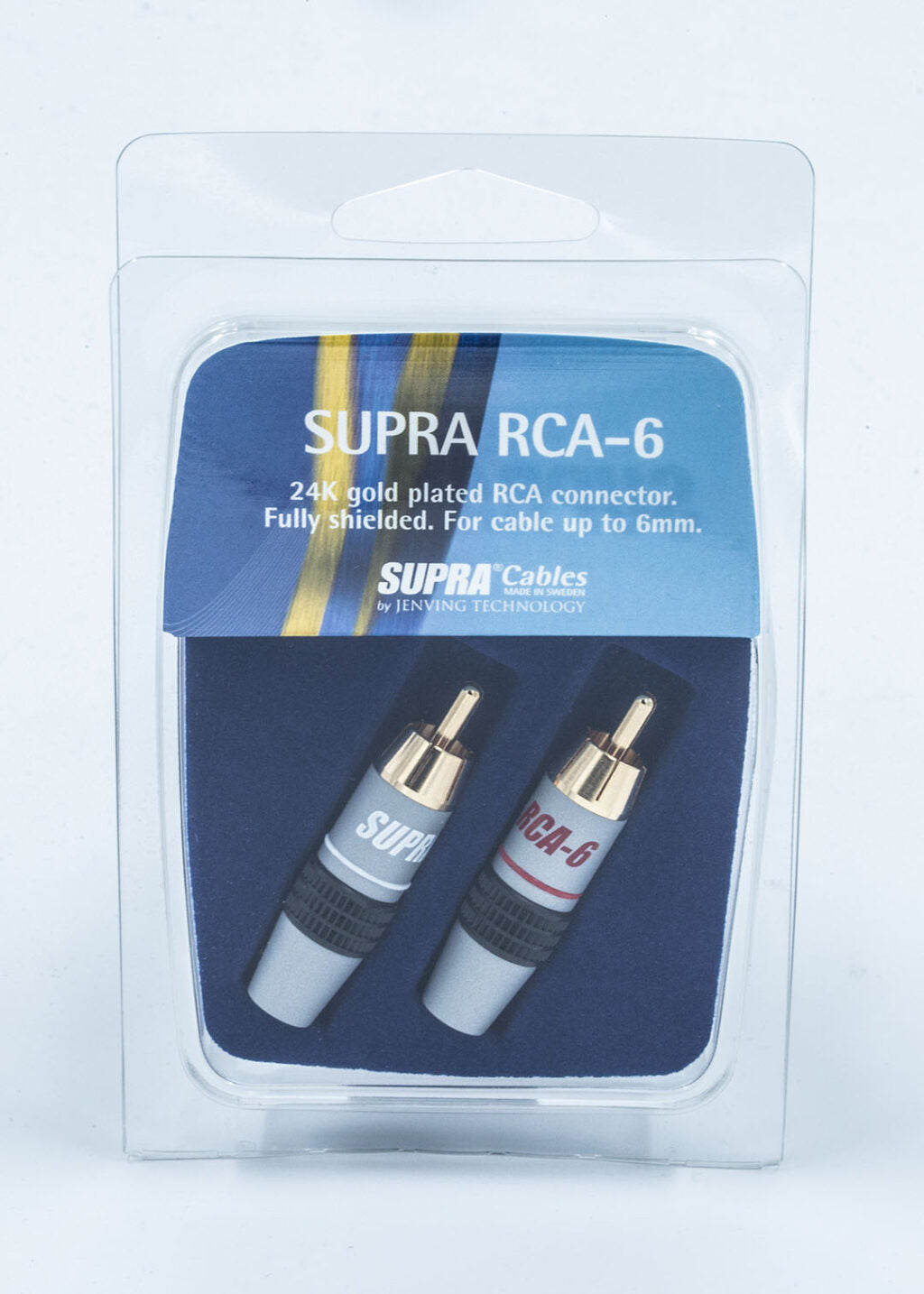 Supra RCA-6 PLUG coppia Plugs RCA con serracavo