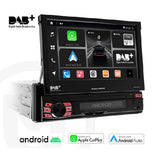 Macrom T6593DAB Sistema multimediale ANDROID 13 display HD 1024x600 7'' motorizzato capacitivo