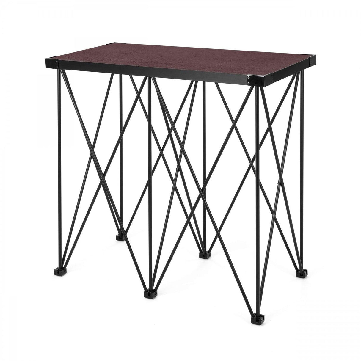 TAVOLO MODULARE RICHIUDIBILE 60 X 120 CM CON RAGNO ALTEZZA 100 CM COLORE NERO - TechSoundSystem.com