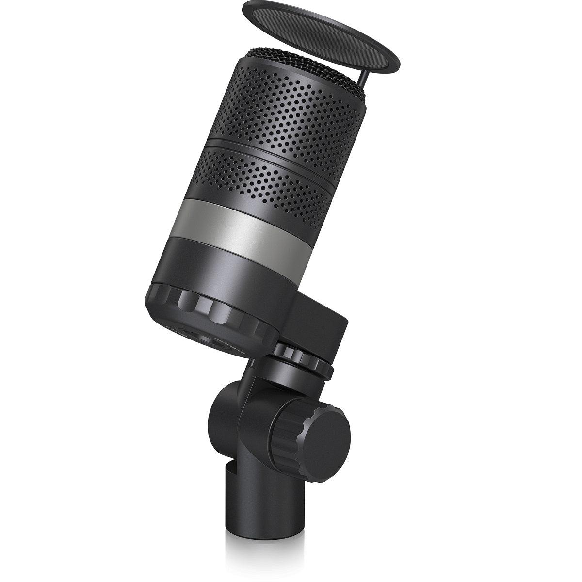 TC HELICON GO XLR MIC MICROFONO BROADCAST NERO CON POP FILTER - TechSoundSystem.com