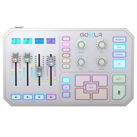 TC HELICON GO-XLR-WH MIXER PORTATILE 4 PAD CANALI PLAY BROADCAST STREAM ONLINE BIANCO - TechSoundSystem.com