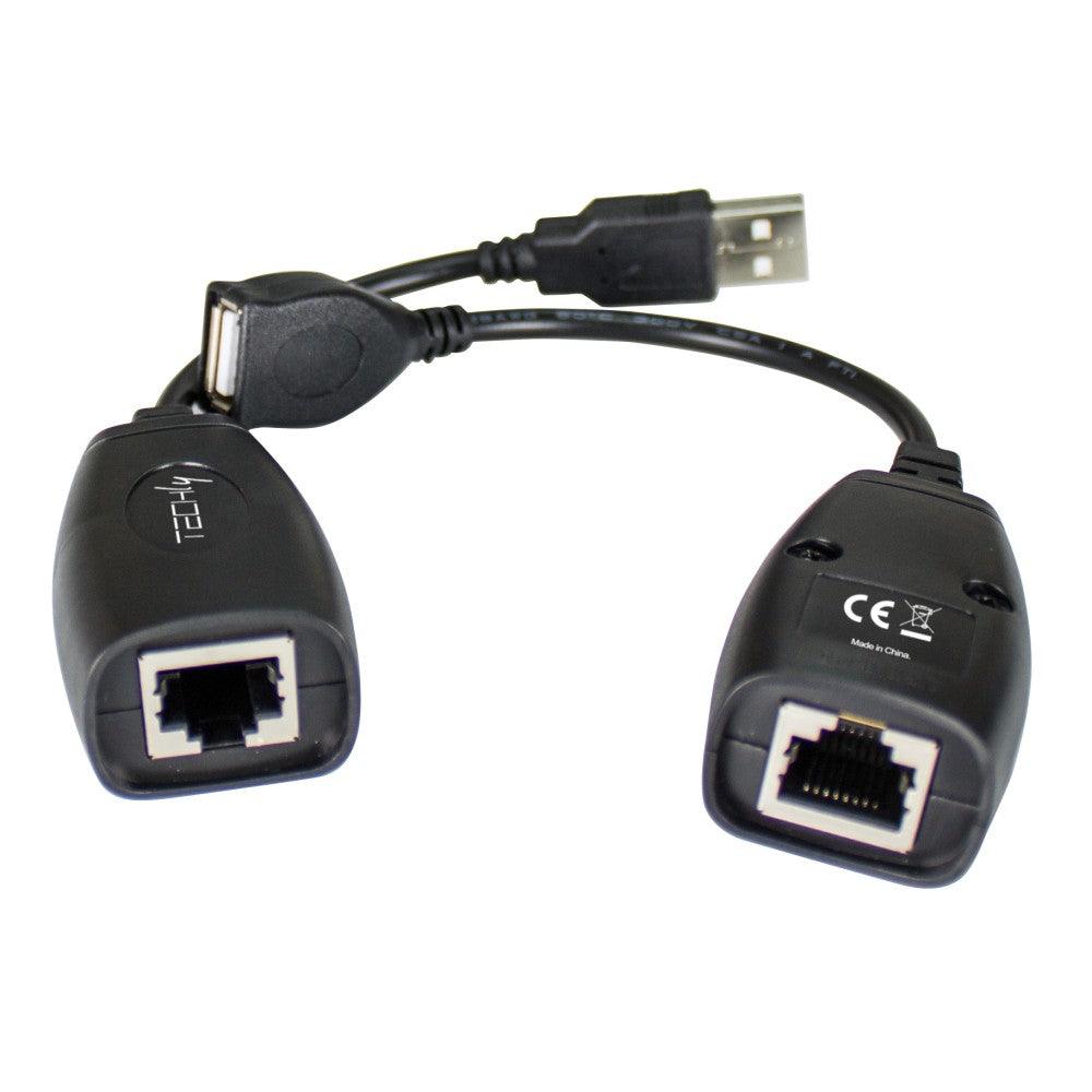 TECHLY IUSB-EXTENDTY5 COPPIA DI EXTENDER USB FINO A 50 METRI SU CAVO CAT 5E / 6 - TechSoundSystem.com