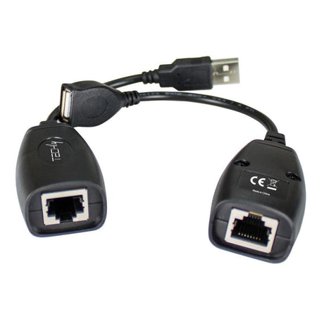 TECHLY IUSB-EXTENDTY5 COPPIA DI EXTENDER USB FINO A 50 METRI SU CAVO CAT 5E / 6 - TechSoundSystem.com