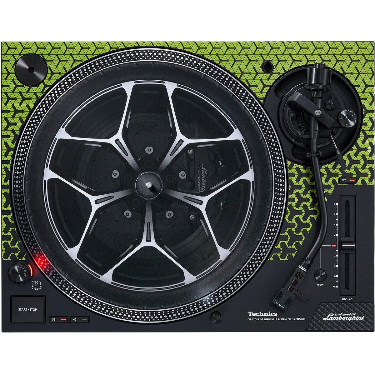TECHNICS SL1200 M7B LAMBORGHINI LIMITED EDITION GREEN GIRADISCHI PER DJ - TechSoundSystem.com