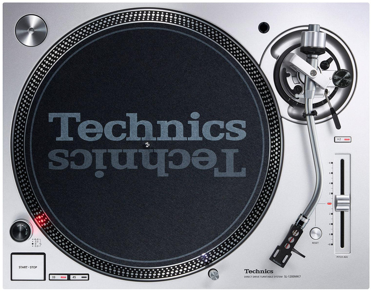 TECHNICS SL1200 MK7 GIRADISCHI PROFESSIONALE PER DJ E HI-FI COLORE ARGENTO - TechSoundSystem.com