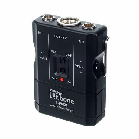 THE T.BONE L-PACK ALIMENTATORE PHANTOM 9 VOLT A BATTERIA PER 2 MICROFONI TQG MINI XLR 3 POLI - TechSoundSystem.com