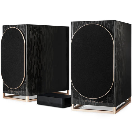 Triangle CAPELLA Coppia diffusori attivi Wi-Fi Made in France Tecnologia WiSA, Hub stereo wireless 2.1 - TechSoundSystem.com