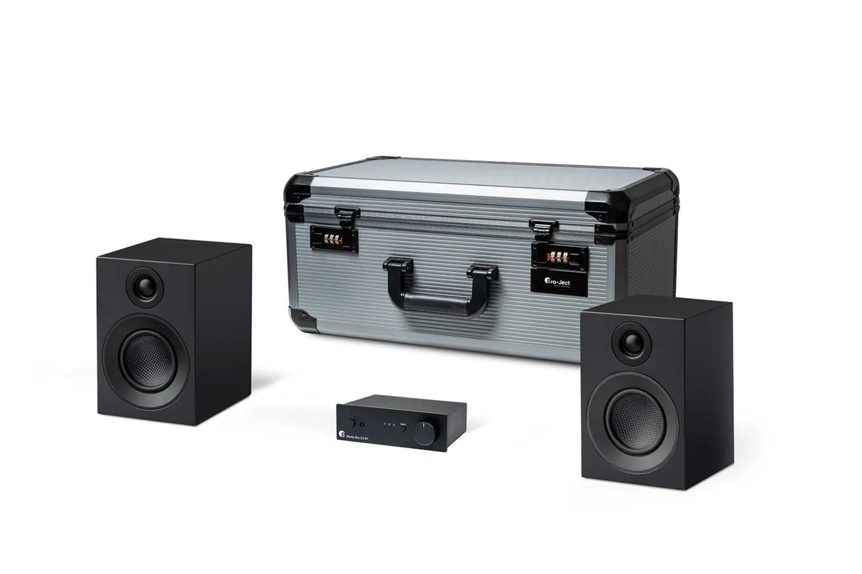 Pro-ject TRAVEL SET Set audiophile da viaggio composto da: Amplificatore integrato da 40W + diffusori
