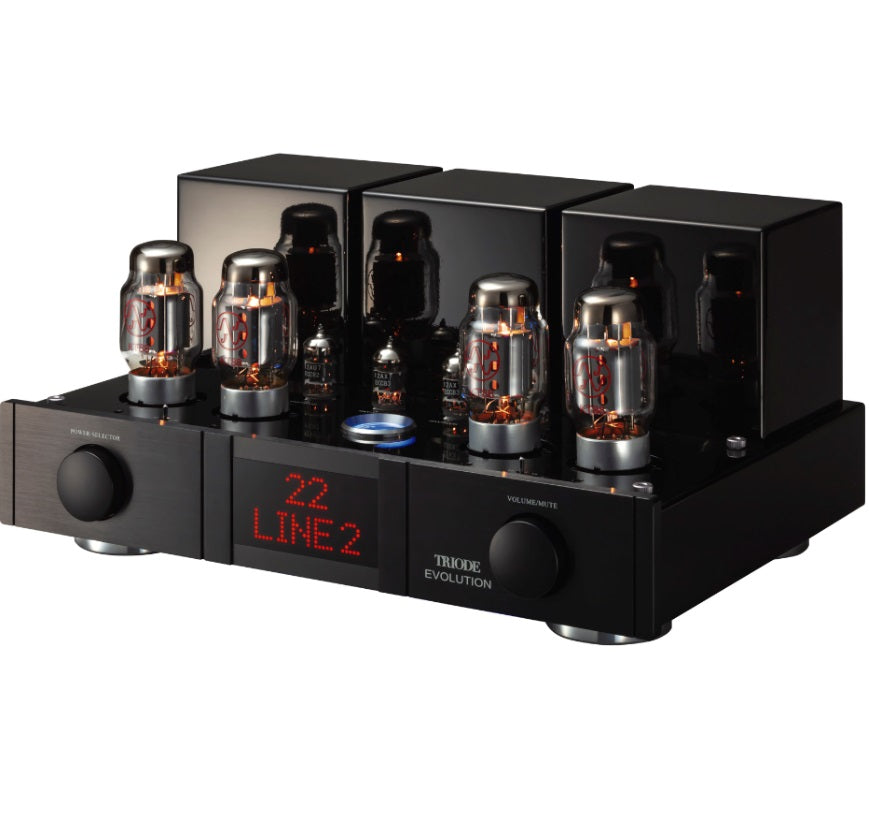Triode EVOLUTION amplificatore integrato stereo push-pull a valvole in classe AB