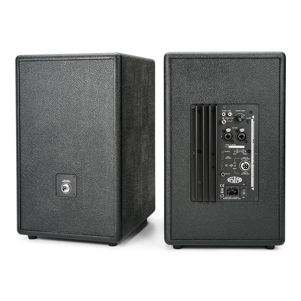 Vestlyd M8C Diffusori attivi da scaffale 2 vie coassiale da 8" da 4×75W e HDMI eARC