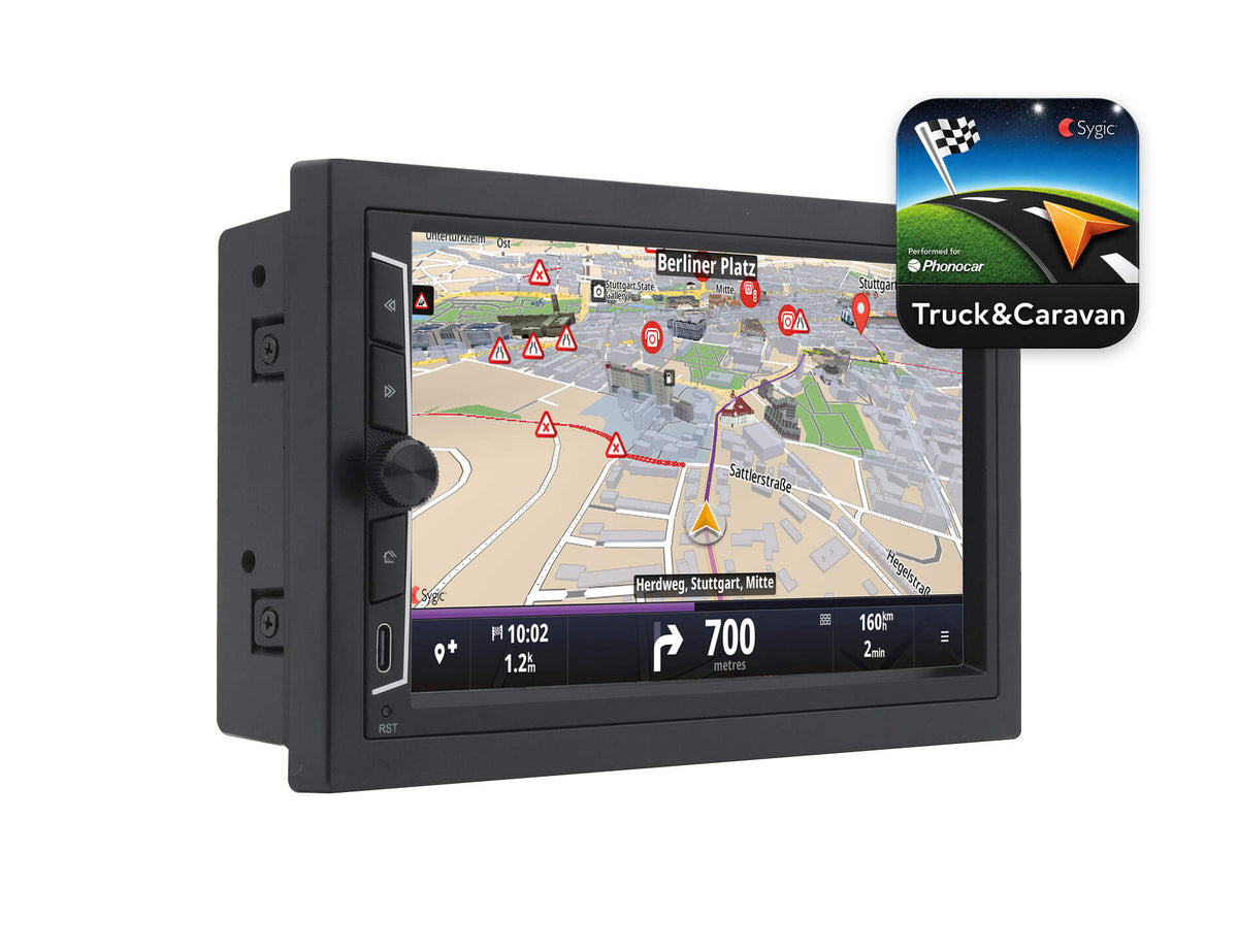 Phonocar VM003S Autoradio 2 DIN Android 12, Radio DAB+ e antenna + MAPPE Sygic Truck&Caravan