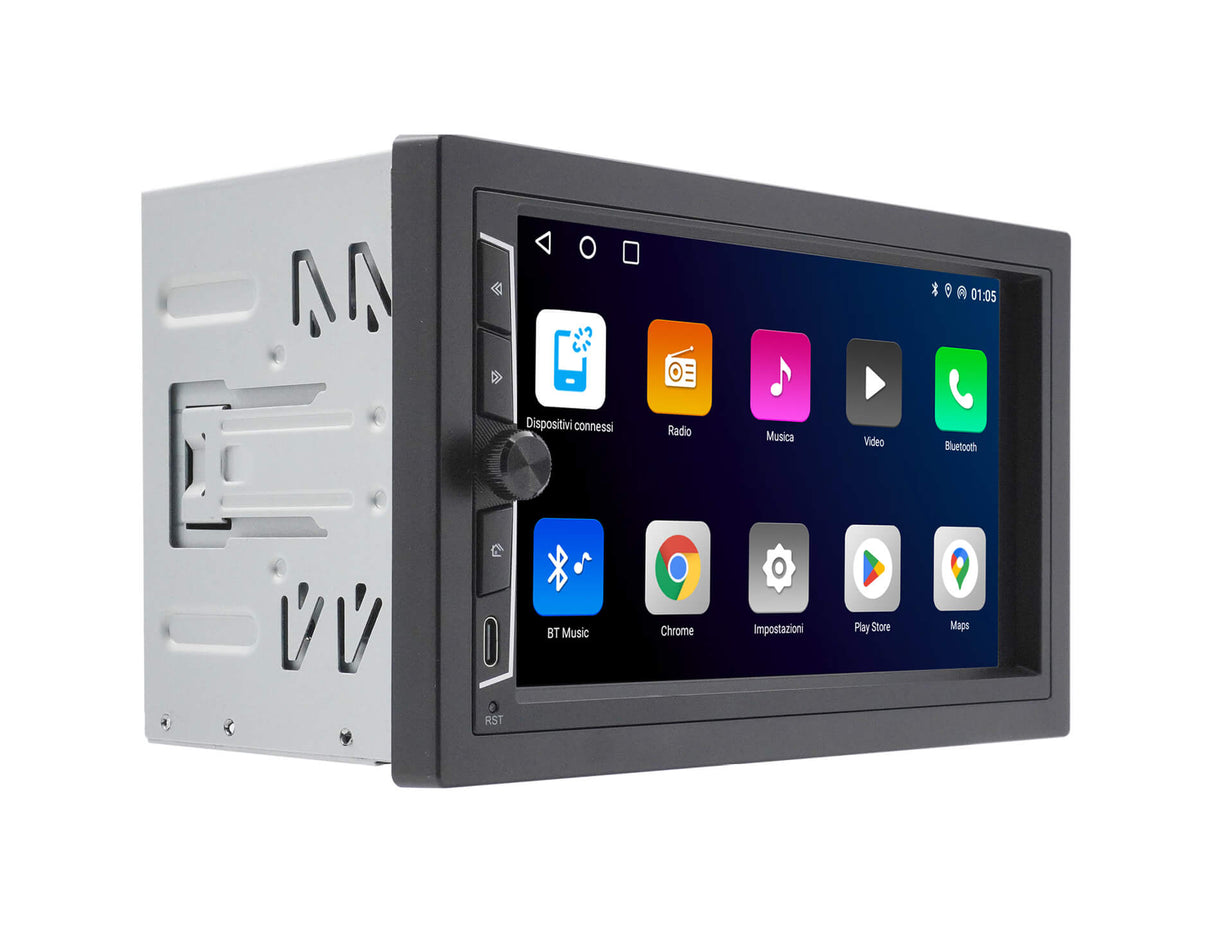 Phonocar VM018S Autoradio 2 DIN Android 12, Apple Car Play e Android Auto WIRELESS mappe SYGC
