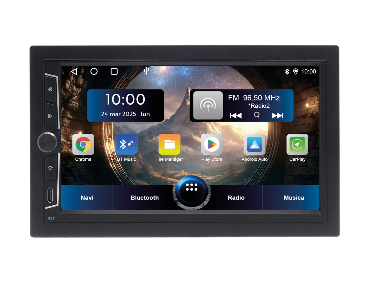 Phonocar VM018S Autoradio 2 DIN Android 12, Apple Car Play e Android Auto WIRELESS mappe SYGC