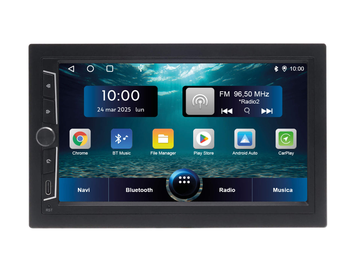 Phonocar VM018S Autoradio 2 DIN Android 12, Apple Car Play e Android Auto WIRELESS mappe SYGC
