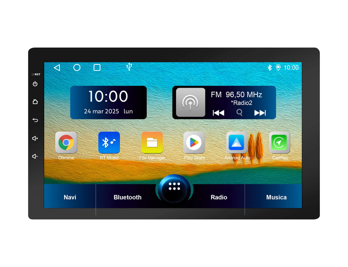 Phonocar VM053S Autoradio 1 DIN schermo RIMOVIBILE 10.1" Android 12 + MAPPE SYGC