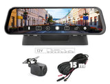 Phonocar VM494 specchietto retrovcisore 9.7" DVR con Retrocamera compresa