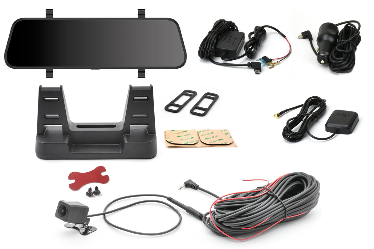 Phonocar VM495E specchietto retrovisore Fullscreen 9.7" Android e DVR con retrocamera GPS Mappe europa