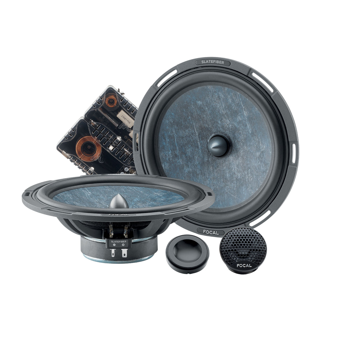 Focal 200 SF kit altoparlanti 2 vie separato da 20cm cono Slatefiber e tweeter Al/Mg