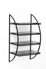 Pro-ject WMI RACK 5/4 Rack HiFi da parete a 4 ripiani. Struttura in acciaio con ripiani in legno regolabili