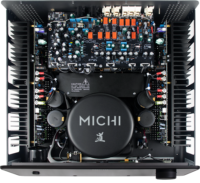 Rotel MICHI X430 Amplificatore integrato 340Wx3 con DAC ESS SABRE ES9039Q2M a 32 bit, HDMI ARC