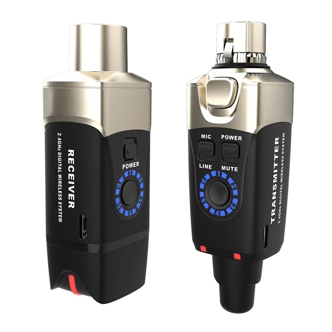 XVIVE U3D DOPPIO SISTEMA WIRELESS PER MICROFONO COMPOSTO DA TRASMETTITORE E RICEVITORE COMPATTI E PORTATILI