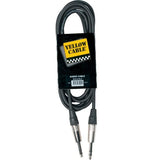 YELLOW CABLE K15-3 CAVO AUDIO JACK STEREO - JACK STEREO SCHERMATO 3 METRI - TechSoundSystem.com