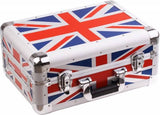 ZOMO CDJ-10 UK FLAG CASE UNIVERSALE MIXER 10″ XT UK +PROFILI IN ALLUMINIO +ANGOLI COPERTI +MANIGLIA DI TRASPORTO BANDIERA INGLESE - TechSoundSystem.com
