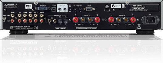 ROTEL A-12 SILVER Amplificatore integrato 60+60W RMS su 8 ohm, Bluetooth, Phono MM, USB - TechSoundSystem.com