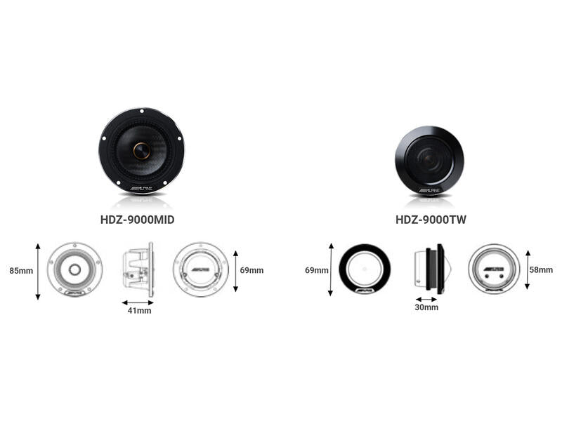 Alpine F#1 Status Speaker Set sistema completo componenti STATUS