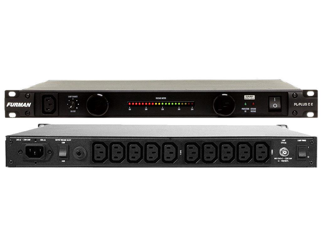FURMAN PL-PLUS CE DISTRIBUTORE PLPLUSCE CONDIZIONATORE DI RETE 230V AC 11 PRESE IEC MONTAGGIO A RACK 1U + LAMPADE RETRATTILI - TechSoundSystem.com