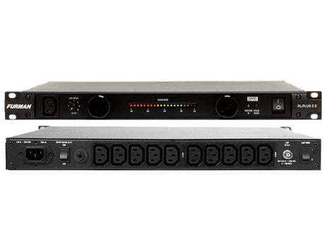 FURMAN PL-PLUS CE DISTRIBUTORE PLPLUSCE CONDIZIONATORE DI RETE 230V AC 11 PRESE IEC MONTAGGIO A RACK 1U + LAMPADE RETRATTILI - TechSoundSystem.com