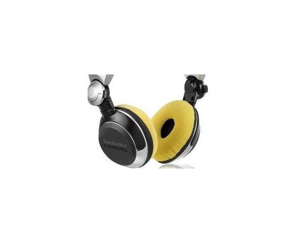 ZOMO EARPAD SET RICAMBIO TECHINCHS RPDJ1200/1210 VELLUTO COLORE GIALLO - TechSoundSystem.com