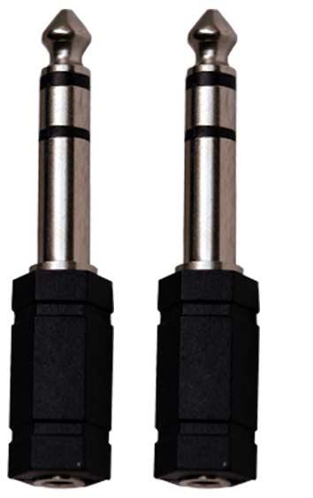 KARMA CA 8242 Coppia adattatori audio Jack 6,3mm st/presa 3,5mm stereo - TechSoundSystem.com