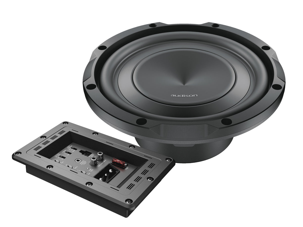 Audison APS 8 ASK – ACT SUB KIT 200 mm 500 W + grille kit per costruire subwoofer attivo