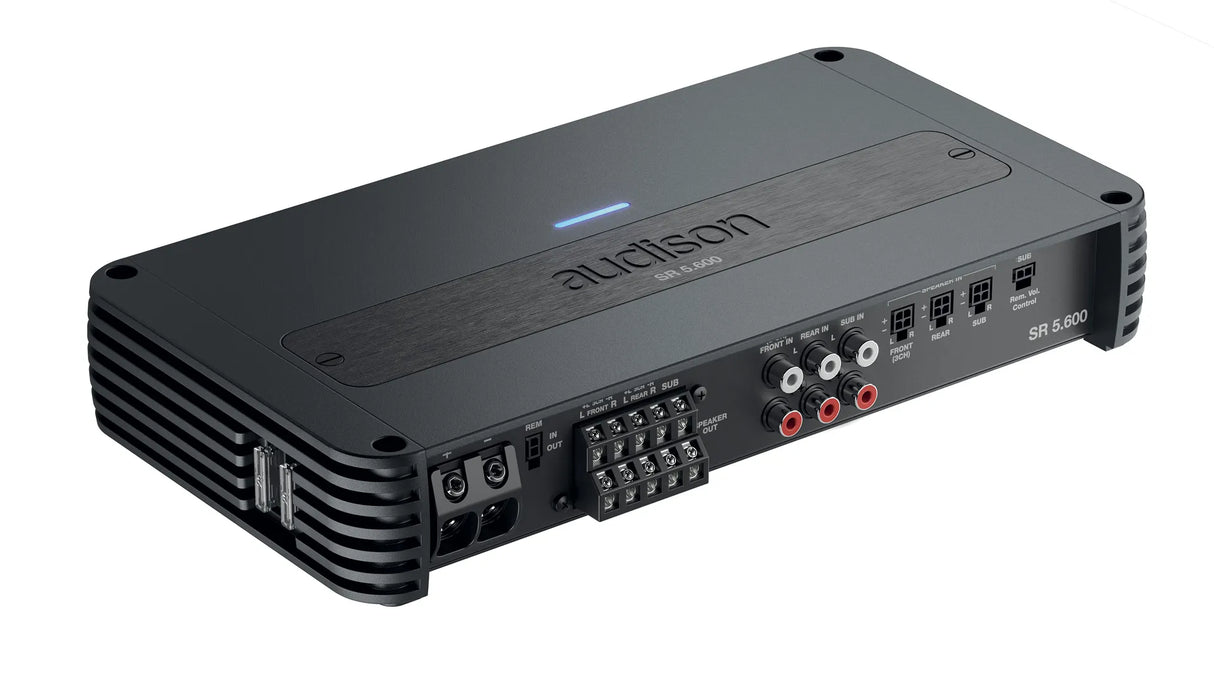 Audison SR 5.600 amplificatore per auto 6 canali classe AB/D 2ohm 4x115W+1x550W