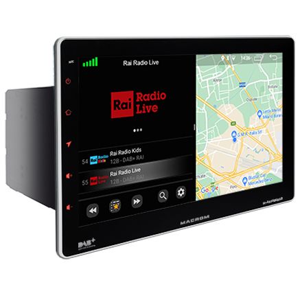 Macrom M-AN1000DAB *SCONFEZIONATA* autoradio 2 DIN 10,1" Android 10 e NETFLIX integrati - TechSoundSystem.com