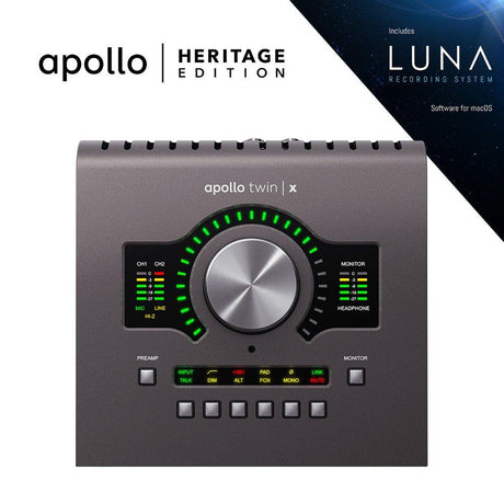 UNIVERSAL AUDIO APOLLO TWIN X QUAD | HERITAGE EDITION - TechSoundSystem.com