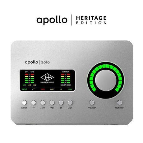 UNIVERSAL AUDIO APOLLO SOLO USB | HERITAGE EDITION - TechSoundSystem.com