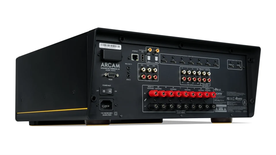 Arcam AVA15 Amplificatore AV a 7.1.2 o 5.1.4 in Classe D. Potenza 7x85W o 9x65W su 8 ohm. Dolby Atmos, Dolby True HD