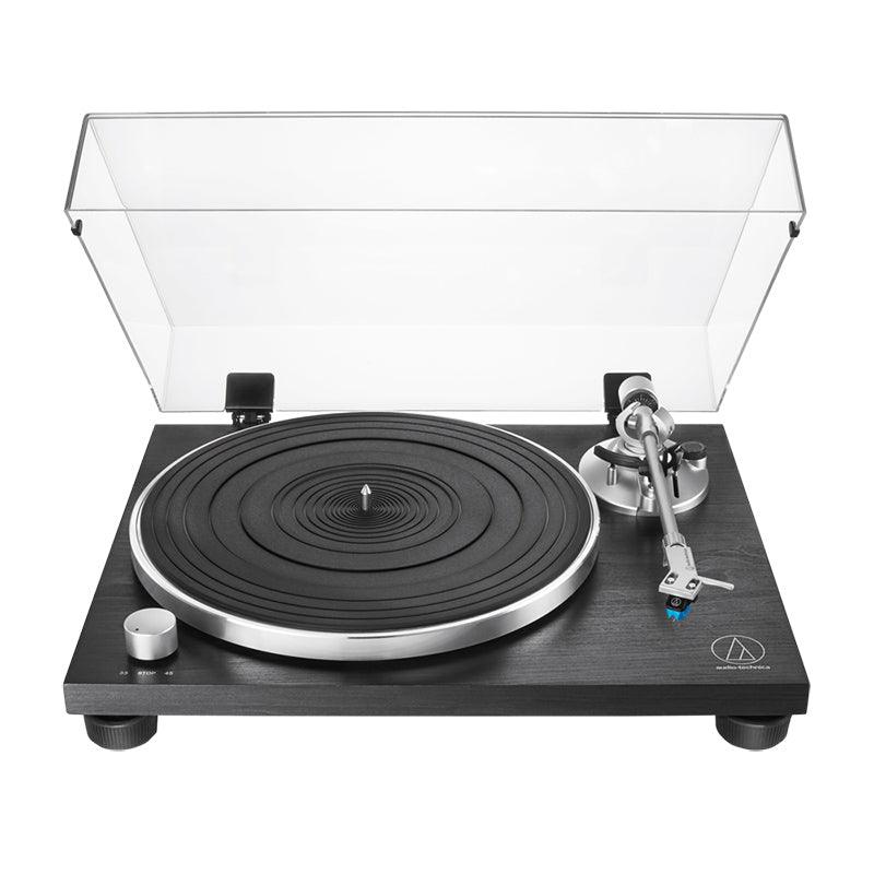 Audio Technica AT-LPW30BK Giradischi Hifi manuale trazione a cinghia e base in legno - TechSoundSystem.com