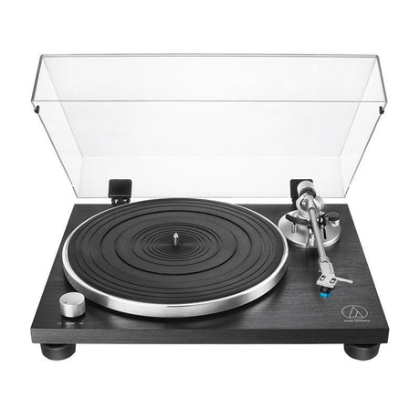 Audio Technica AT-LPW30BK Giradischi Hifi manuale trazione a cinghia e base in legno - TechSoundSystem.com