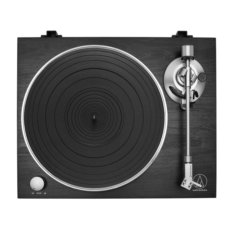 Audio Technica AT-LPW30BK Giradischi Hifi manuale trazione a cinghia e base in legno - TechSoundSystem.com