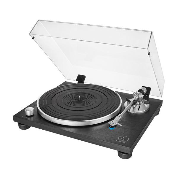 Audio Technica AT-LPW30BK Giradischi Hifi manuale trazione a cinghia e base in legno - TechSoundSystem.com